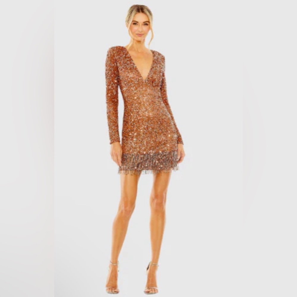 Mac Duggal sequence party dress